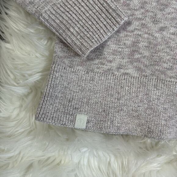 Lululemon Womens Boxy Cotton Blend Sweater Size XS Purple Marled Pullover - Picture 4 of 5